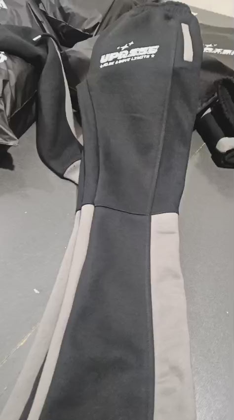 Uprise Flared Tracksuit (Black&Grey)